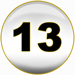 Powerball second winning number is 13