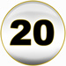 Powerball second winning number is 20 