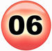 the Powerball is 06 