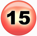 the Powerball is 15 